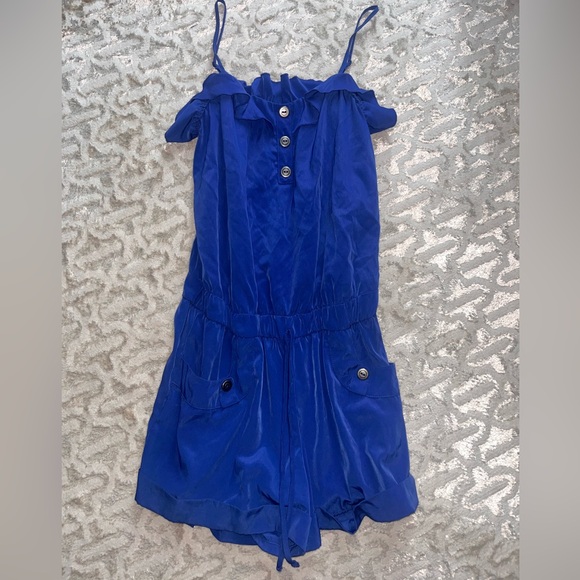 Studio Y Pants - Studio Y Royal Blue Romper